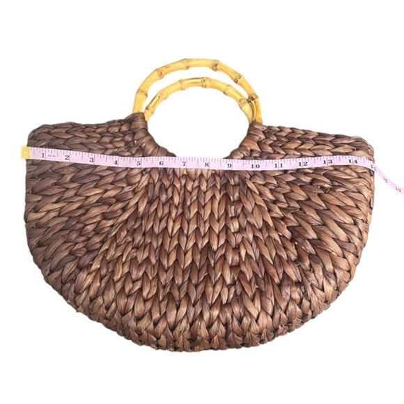 Saenza 100% Straw Beach Handbag - Picture 4 of 6